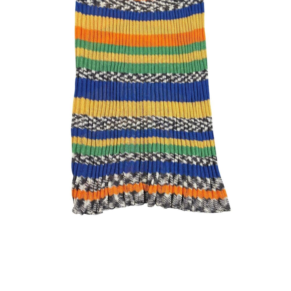 ZARA Multi-Color Crochet Knit Maxi Skirt Medium Boho Eclectic Summer Festival - Picture 3 of 8
